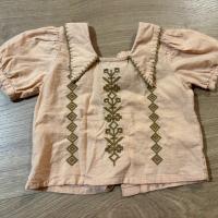 Apolina 粉色刺繡上衣