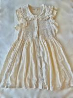 JE限定聯名-Ibiza Ruffle Top in Natural Check