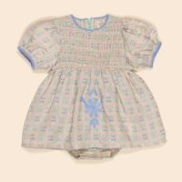 Baby Noemie Dress-romper -Rosepanel Mint