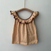 Nerys Vest in Enoki荷葉領背心