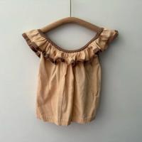 Nerys Vest in Enoki荷葉領背心