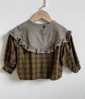 (專屬賣場）LACEY TOP Autumn Plaid / Cocoa Wash