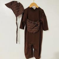 恭喜發財包屁褲咖啡色（含帽）