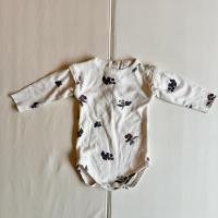 Woody Bodysuit (Ecru/Blackberries)