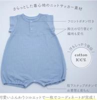 夏日清爽寶寶連身褲（藍）