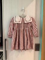 紅色格紋洋裝