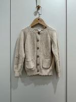 米白色針織外套