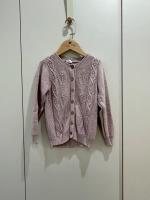 粉紫色針織外套