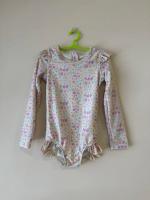 碎花長袖連身泳裝