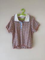 針織鏤空polo上衣