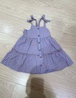 格紋蝴蝶結蛋糕洋裝