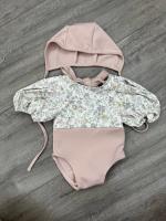 韓國monbebe小碎花拼接泳衣