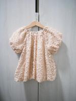 裸粉色蓬蓬立體上衣