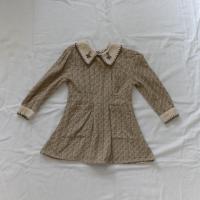 Enid Dress - Grid Floral Jacquard