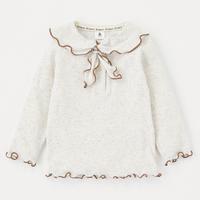 米杏色領結上衣