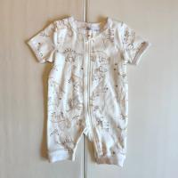 恐龍短袖拉鏈連身衣