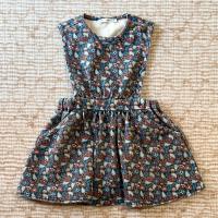 Tippi Flowery Recycled Cotton Dress - Grey