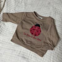 Aosta瓢蟲圖案上衣-咖色