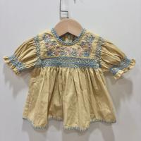 Apolina -復古刺繡襯衫 Baby Dora Blouse - Cloud