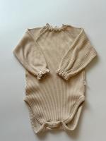 縮袖捲邊包屁衣