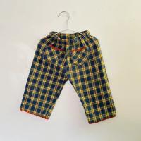 🇰🇷doudounson 藍綠格紋褲