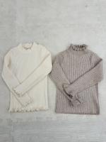 木耳滾邊針織上衣