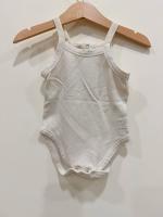 有機棉奶粉白網眼背心包屁衣