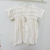 蝴蝶結後排扣洋裝