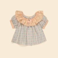 可愛花磚印花上衣