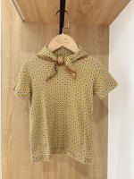 Misha & puff 橘色小花領結上衣