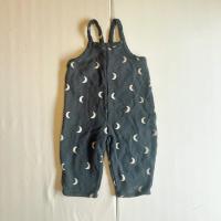 刷毛寬鬆吊帶褲 (Charcoal Midnight)