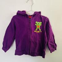 why and 1/2紫色熊耳外套