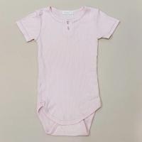 莫代爾短袖包屁衣-粉紫色