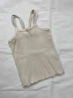 米白細肩帶背心