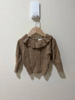 大領薄軟針織上衣