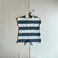 毛圈布條紋連身衣