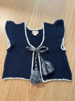 Lali荷葉流蘇綁帶背心