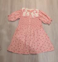 BONJOUR DIARY 刺繡領玫瑰洋裝