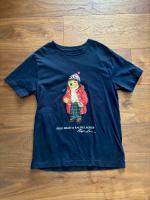 Polo純棉深藍毛帽熊T恤