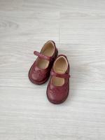 牛津雕花皮鞋 酒紅色