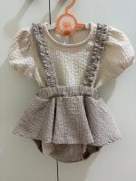 上衣+包屁吊帶裙合售