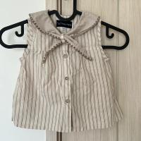 Blouse TRUDAINE-beige large stripes