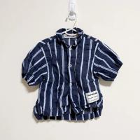 短袖條紋襯衫