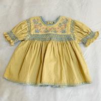 Apolina -復古刺繡襯衫 Baby Dora Blouse - Cloud