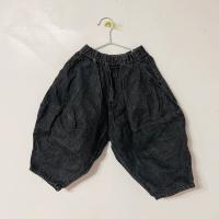牛仔黑氣球褲