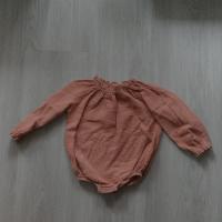 純棉紗布長袖包屁衣