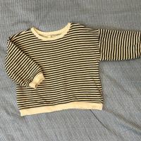 條紋內刷毛大學T