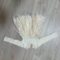 米色長袖紗裙洋裝