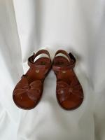 Giulia Flower Sandals in Cacao 真皮花朵涼鞋