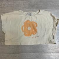 短版花朵tee